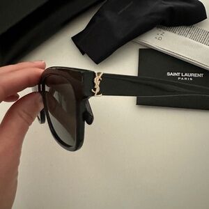 Saint Laurent 54 square sunglasses with case
